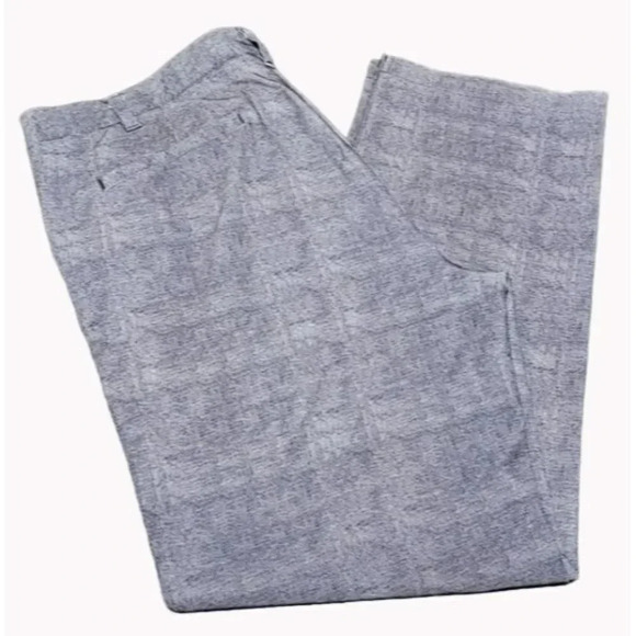 Adidas Golf Pants Men's 36 x 30 Flat Front Gray Stretch Poly Spandex Blend - Picture 3 of 9